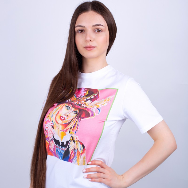 Дизайнерська жіноча футболка  "Аліса"
